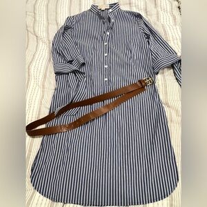 Michale kors cotton poplin dress